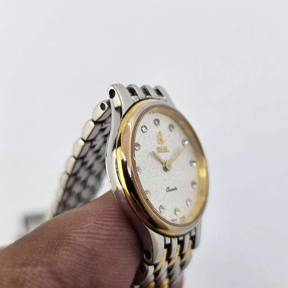 Ernest Borel Women's Watch 21MM Gray Dial Gray Gold Tone Bracelet 6